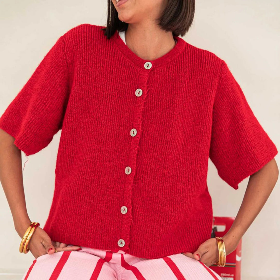 Lisa - Knit Button Cardigan