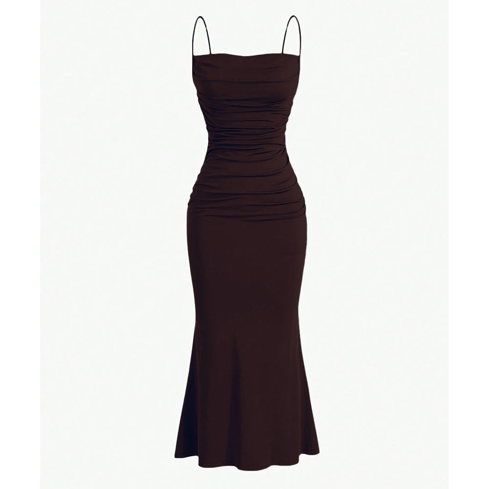 Anna - Draped Maxi Dress