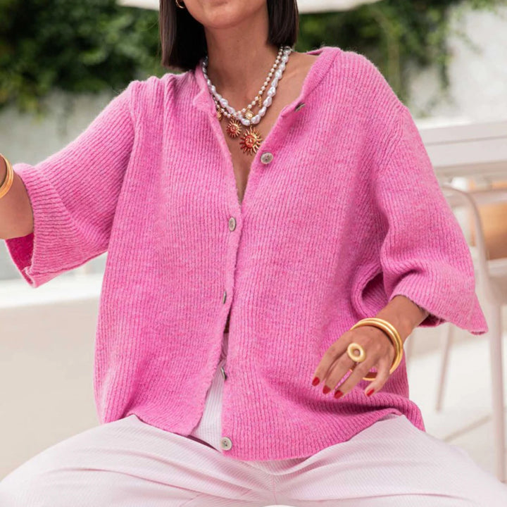 Lisa - Knit Button Cardigan