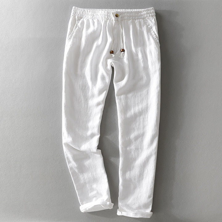 Nolan – Lightweight Linen Drawstring Pants