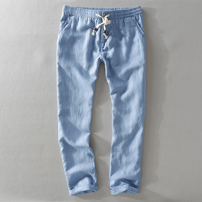 Nolan – Lightweight Linen Drawstring Pants