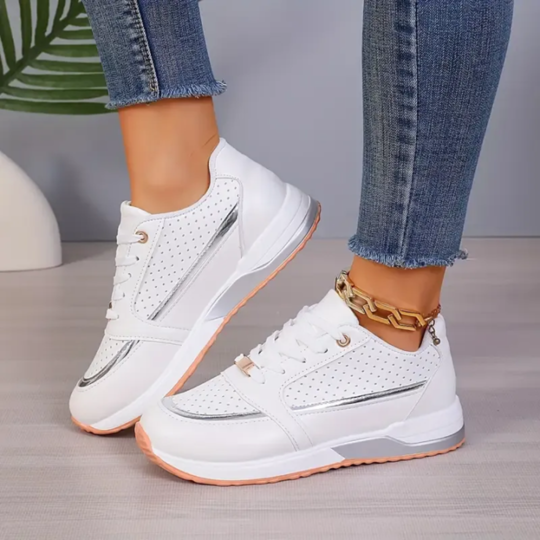 Margaret - Lace-Up Walking Sneakers