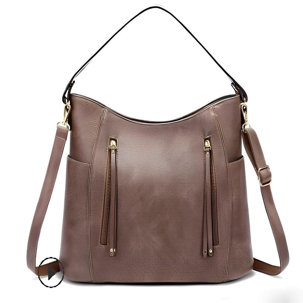 Colleen - Faux Leather Hobo Bag
