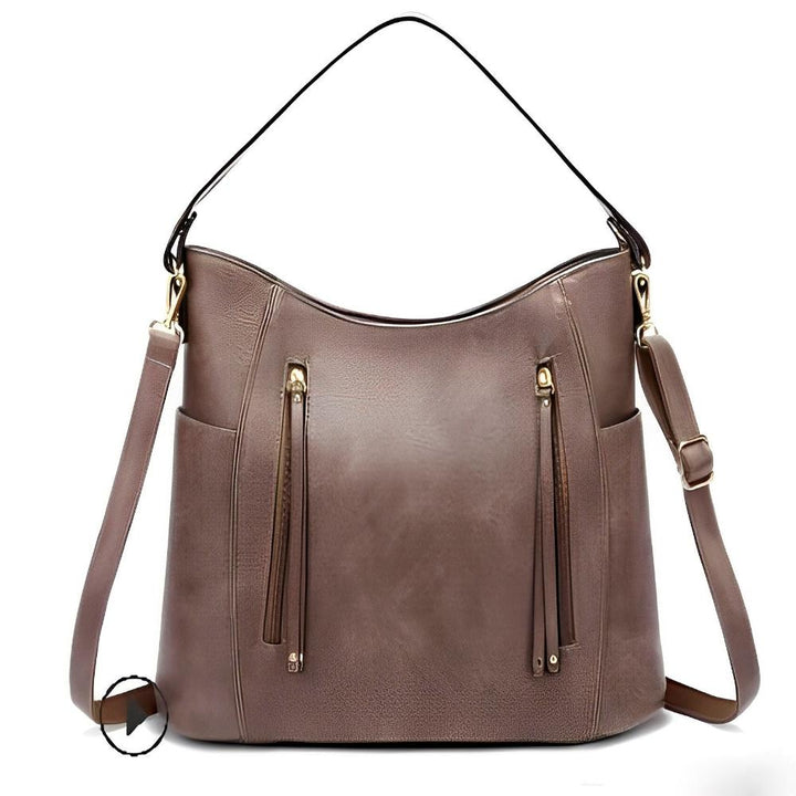 Colleen - Faux Leather Hobo Bag