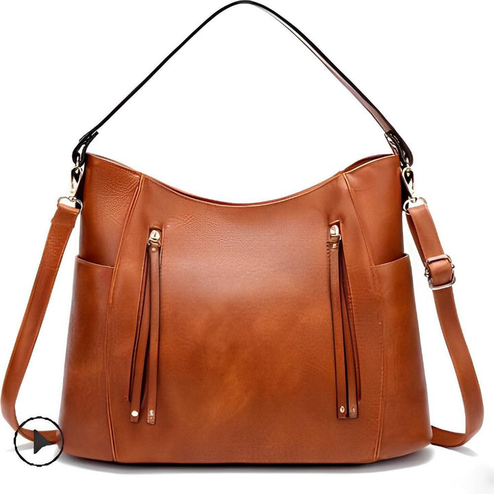 Colleen - Faux Leather Hobo Bag