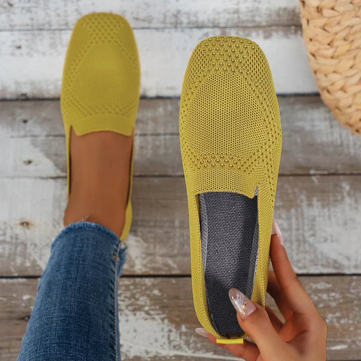 Lisa - Knit Slip-On Flats