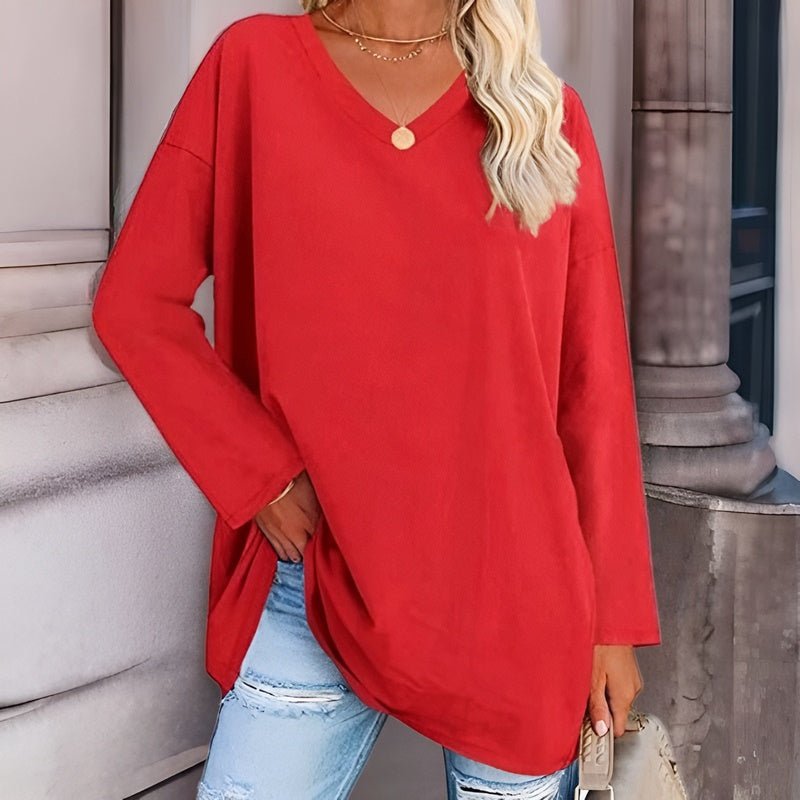 Jacqueline - V-Neck Tunic Top