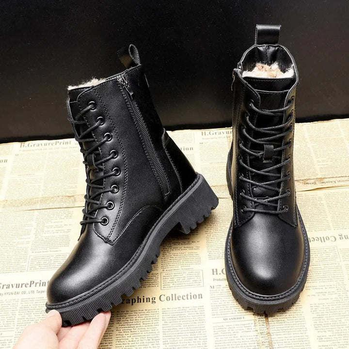 Holly - Winter Combat Boots