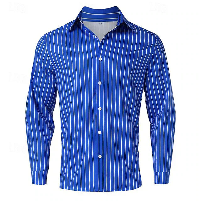 Luke - Striped Button-Up Shirt