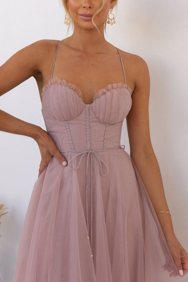 Karen - Tulle Midi Dress
