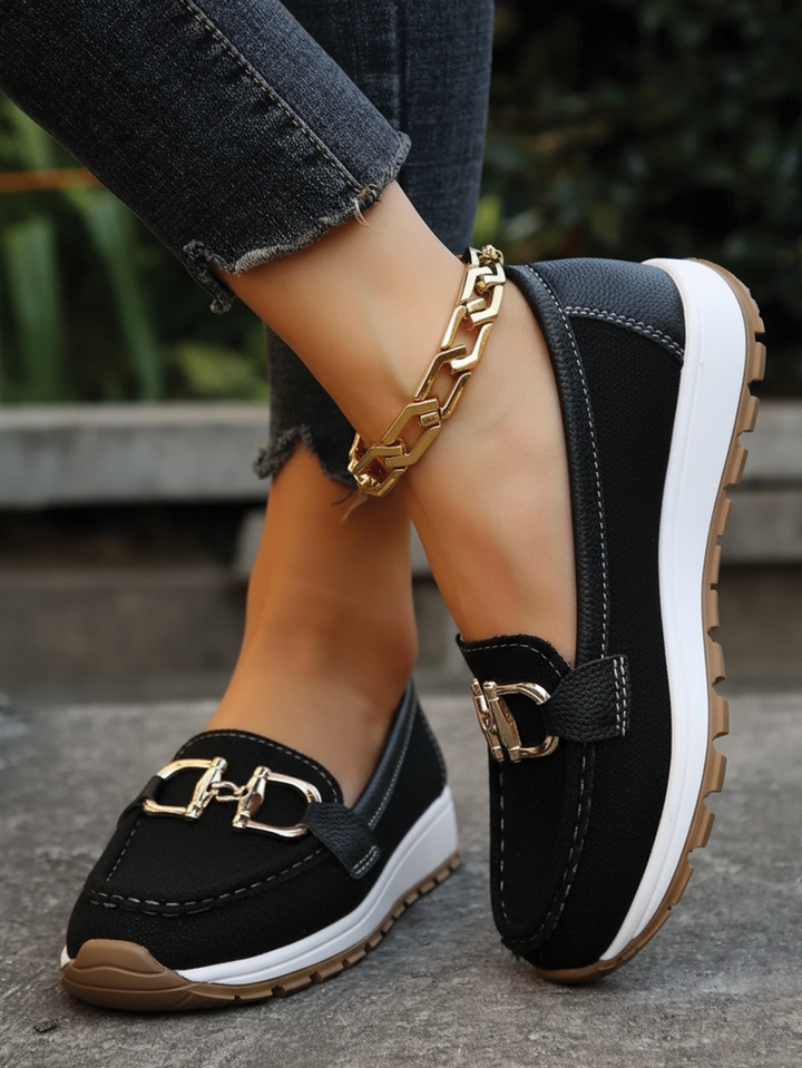 Ellie - Flat Buckle Loafers