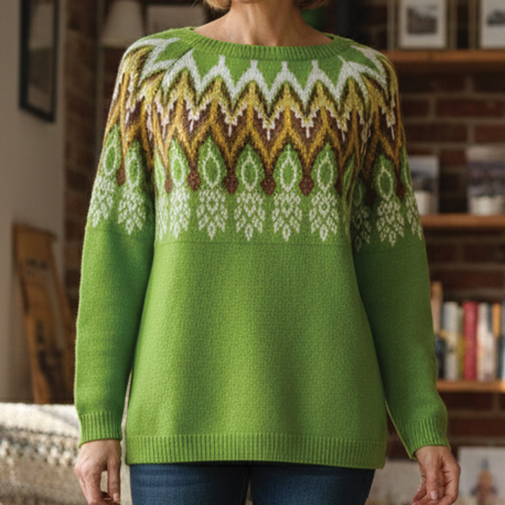 Christina - Patterned Knit Sweater