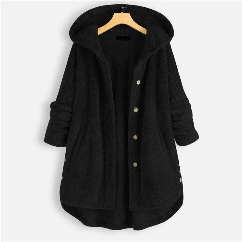 Daniela - Oversized Hooded Fleece Cardigan