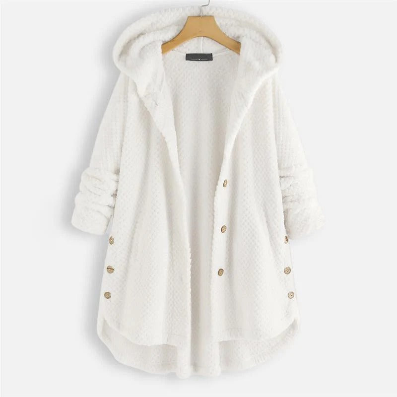 Daniela - Oversized Hooded Fleece Cardigan