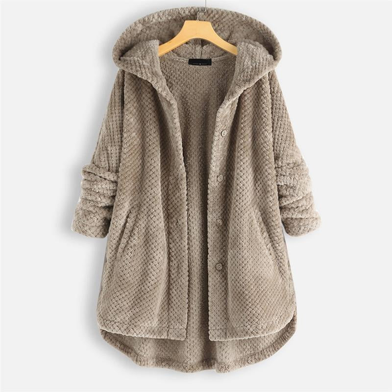 Daniela - Oversized Hooded Fleece Cardigan