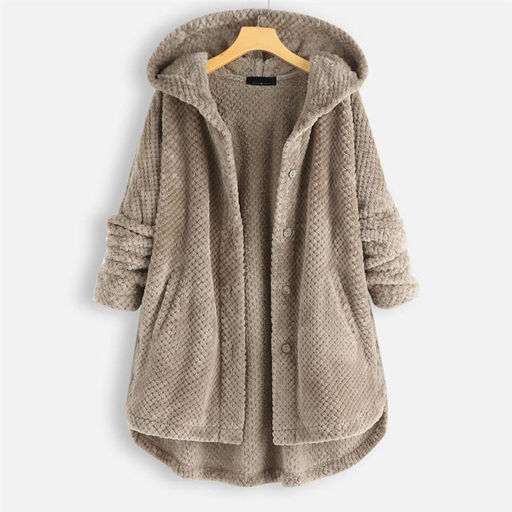 Daniela - Oversized Hooded Fleece Cardigan