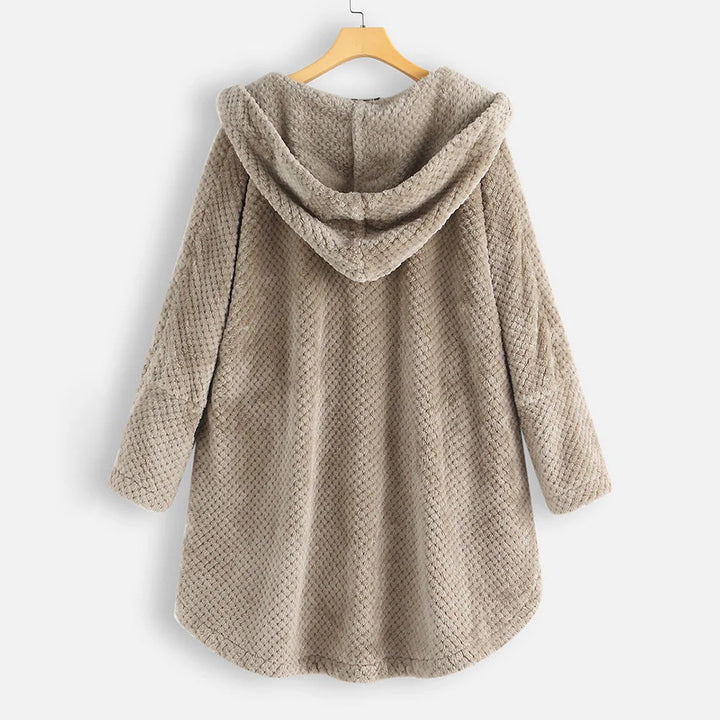 Daniela - Oversized Hooded Fleece Cardigan