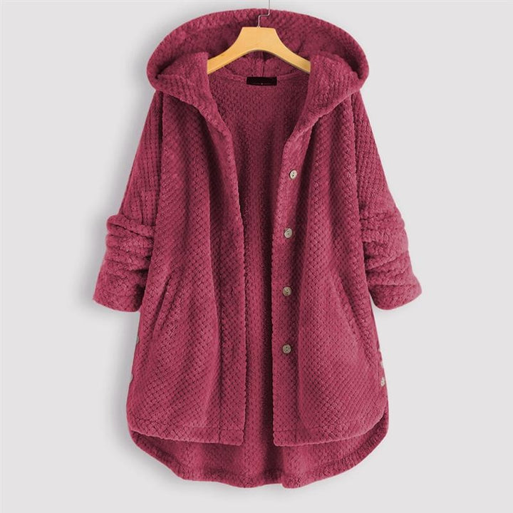 Daniela - Oversized Hooded Fleece Cardigan