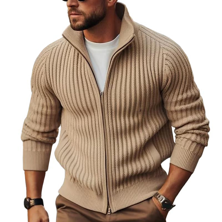 Kayden - Wool Zip Cardigan