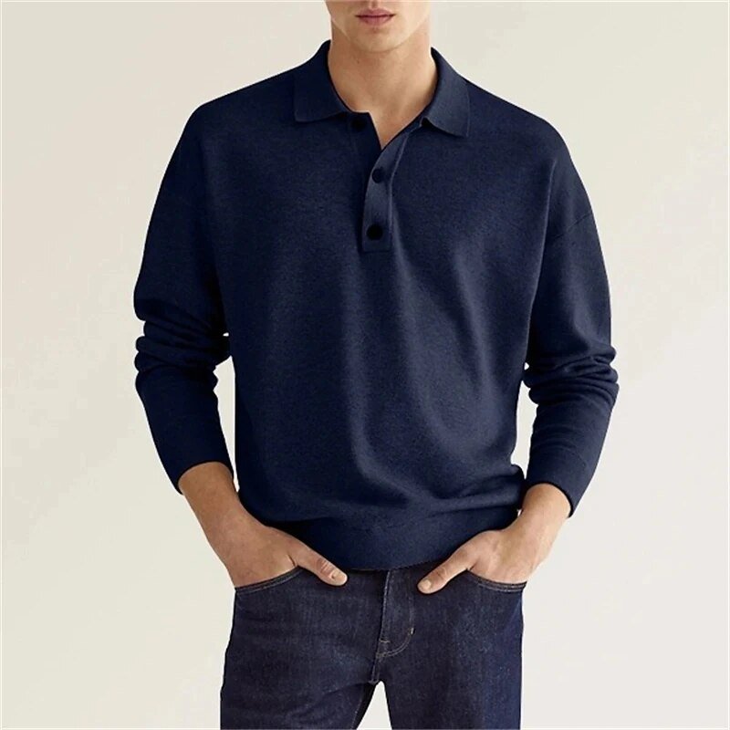 Leo - Long-Sleeve Polo Shirt