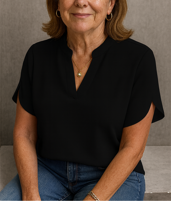 Hailey - Lightweight V-Neck Blouse