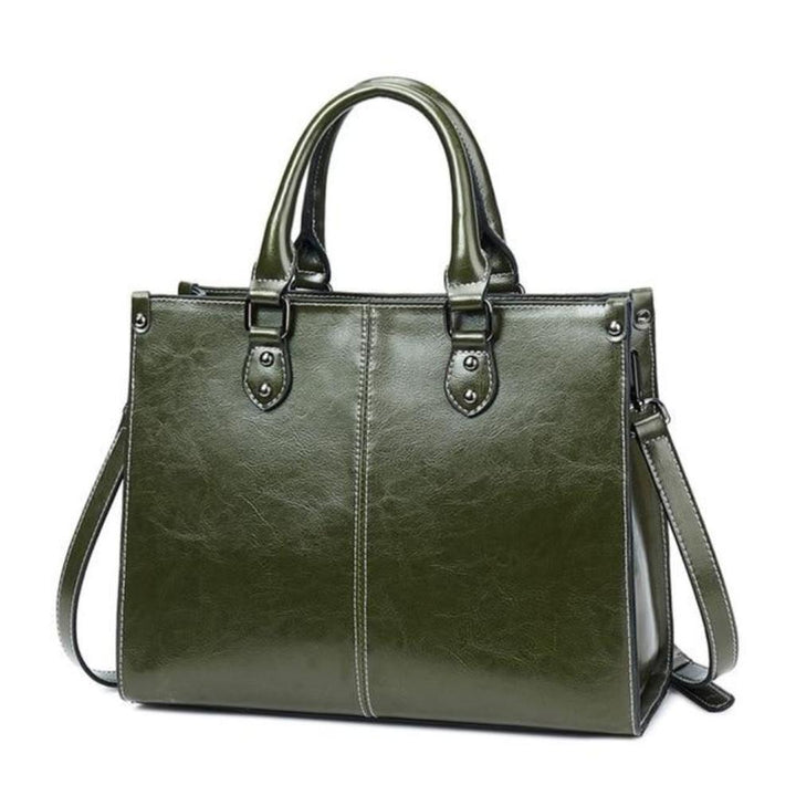 Sally - Structured Faux Leather Handbag