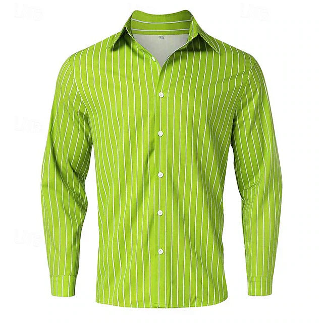 Luke - Striped Button-Up Shirt